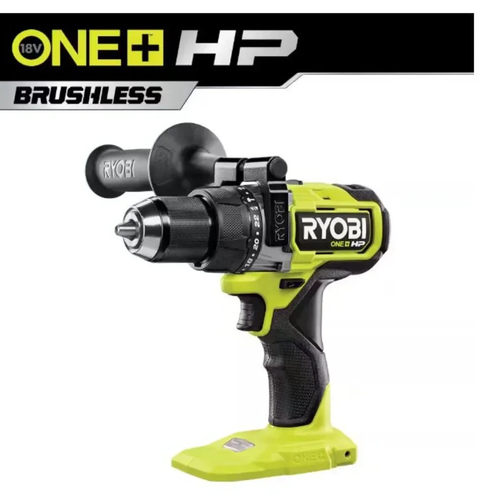 New RYOBI ONE+ HP 18V Brushless Cordless 1/2 in. Hammer Drill Power Tool Only Br